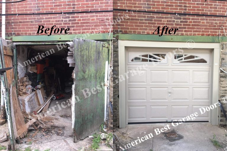 Garage Door Repair in West Chester, PA - ABGD Before After Garage Door Installation 768x511