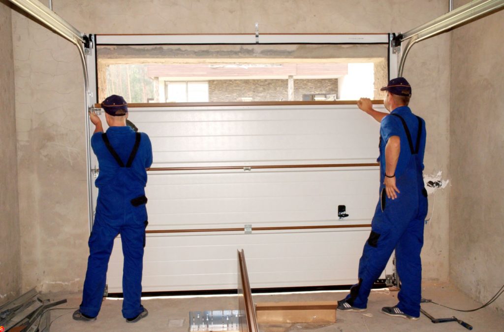 Media garage door install